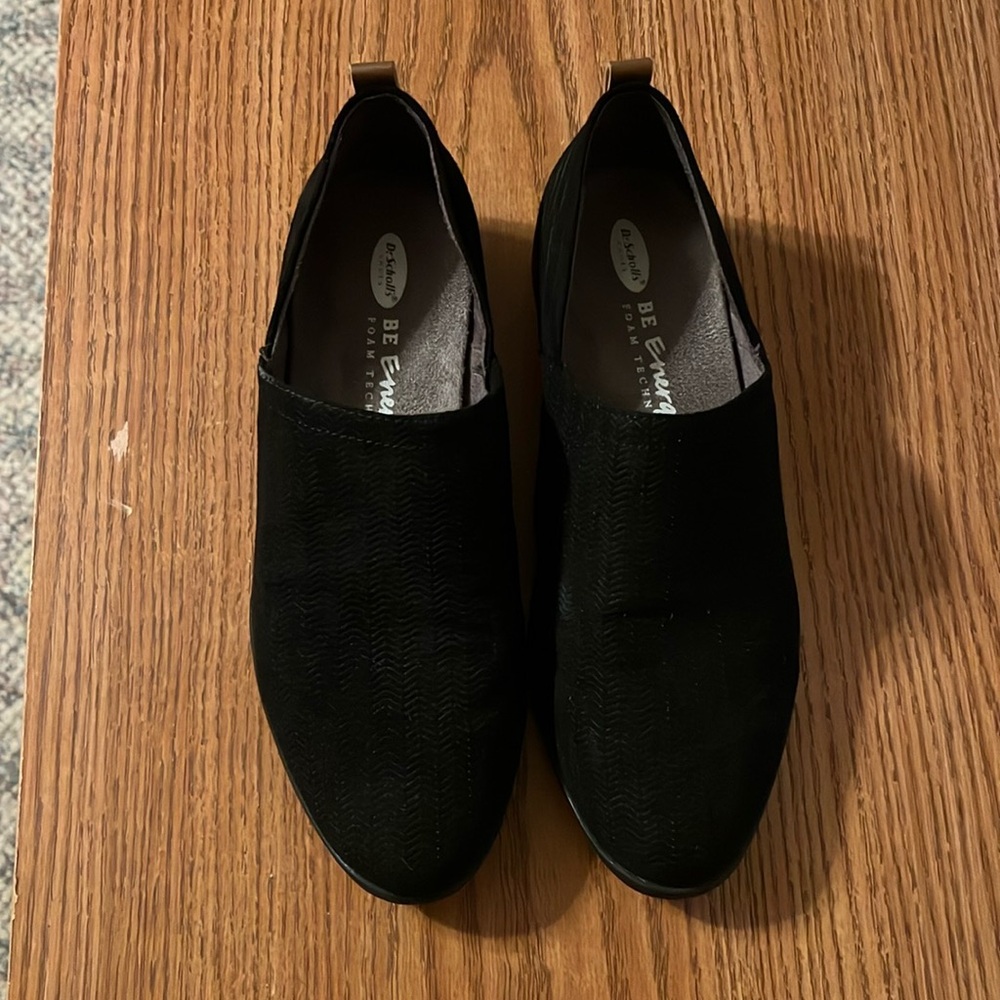 Dr Scholls black suede shoes